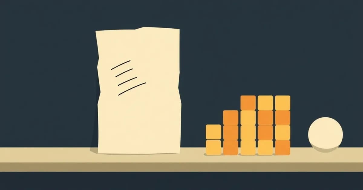 Illustration of a quick scribbled note beside a structured grid of blocks, comparing Apple Notes and Notion.