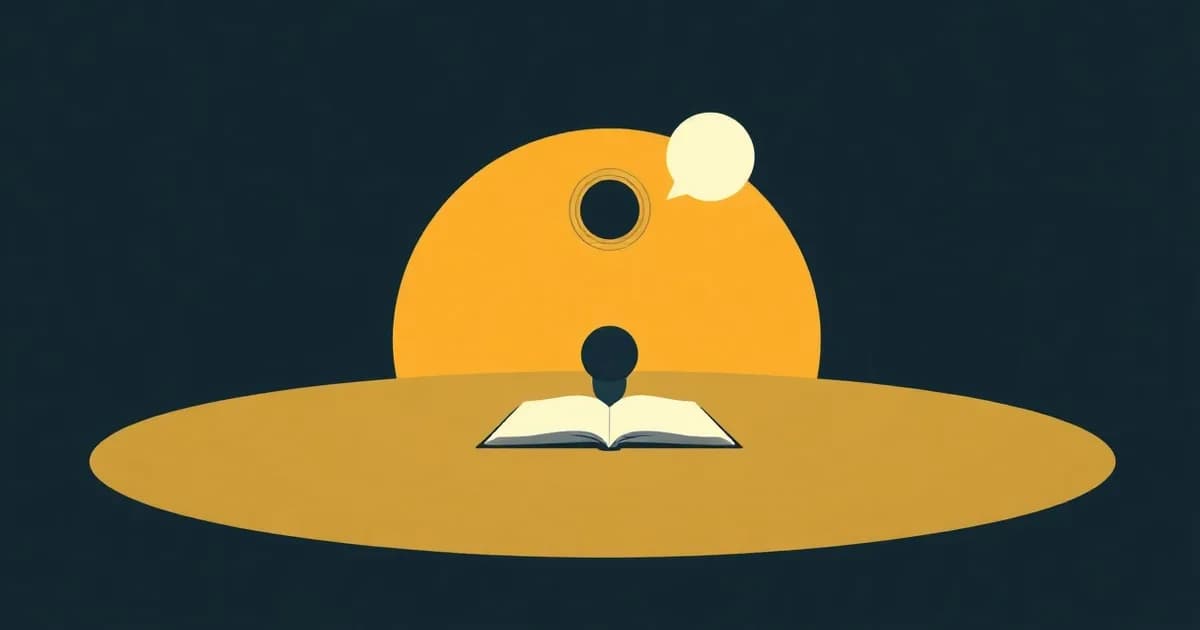 Illustration of a small recording device on a meeting table, representing the Fireflies.ai AI notetaker.