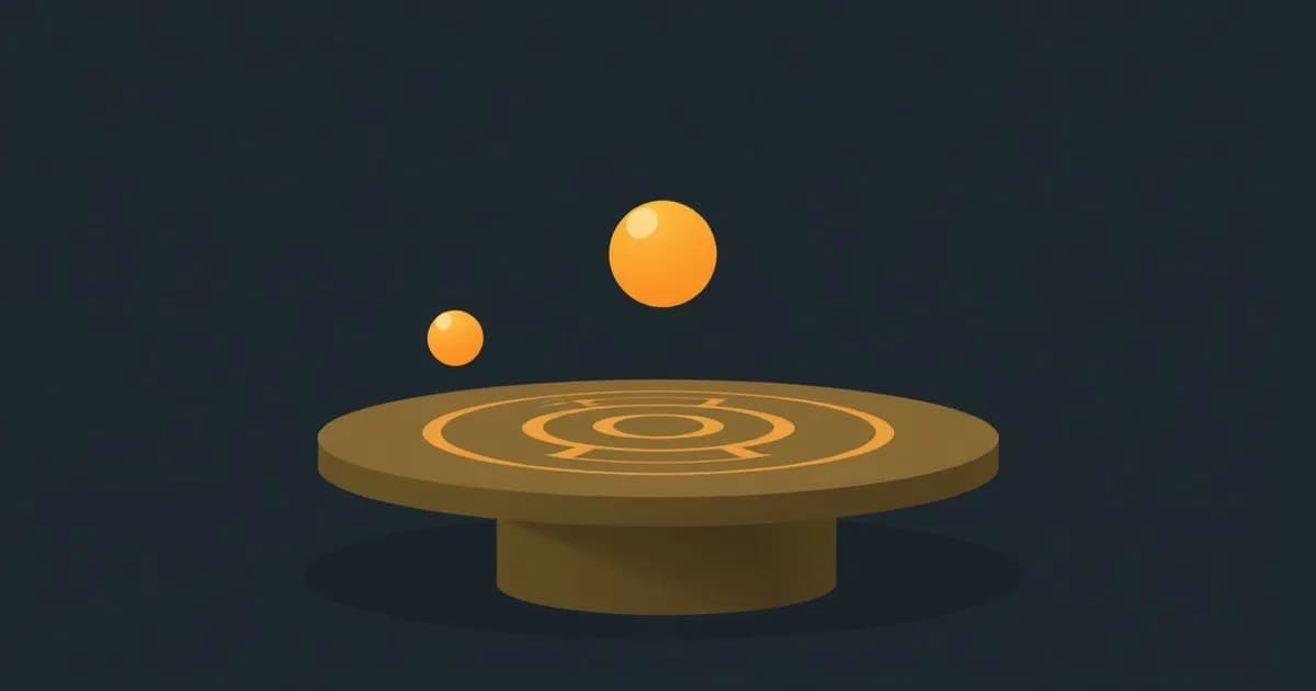 Illustration of three hovering orbs above a conference table, comparing Fireflies, Fathom, and Otter.