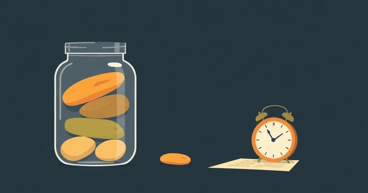 Illustration of a jar with three stones and pebbles, representing how to plan your day around priorities.